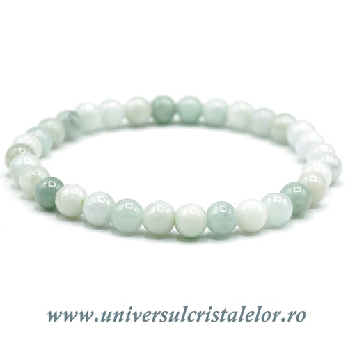 Bratara jad rotund - 6 mm