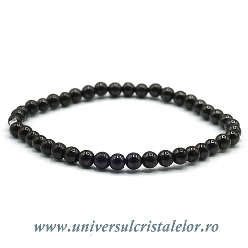 Bratara jais rotund - 4.5 mm