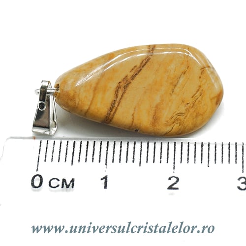 Pandantiv jasp galben