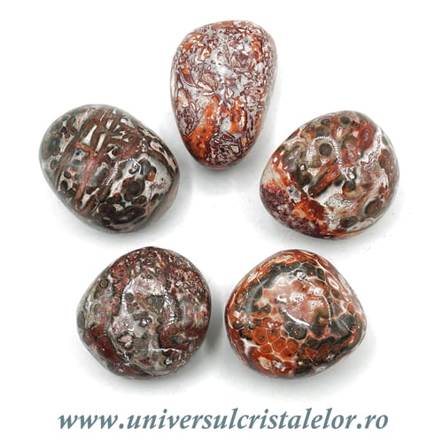 Jasp piele leopard piatra rulata