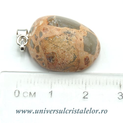 Pandantiv jasp leopard 