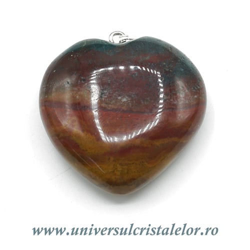 Pandantiv jasp oceanic inima