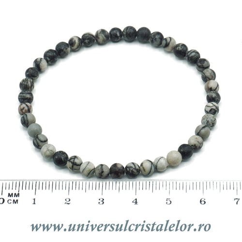 Bratara pinolit rotund - 4 mm