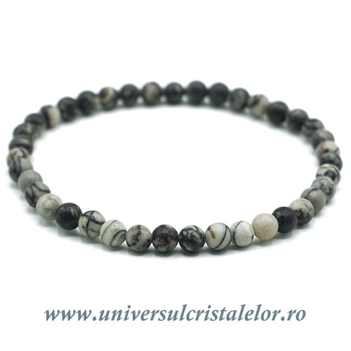 Bratara pinolit rotund - 4 mm