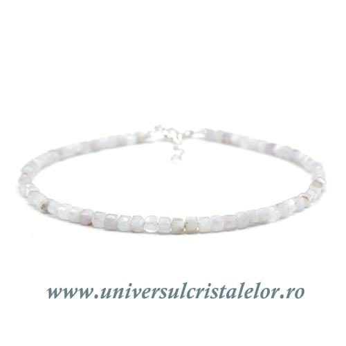 Bratara kunzit cub fatetat - 2,7 mm