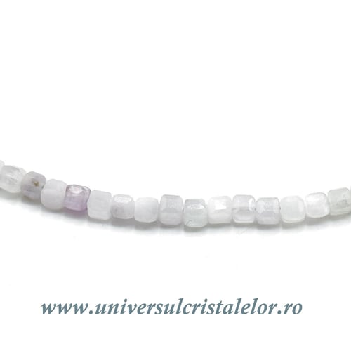 Colier kunzit cub fatetat - 2,7 mm