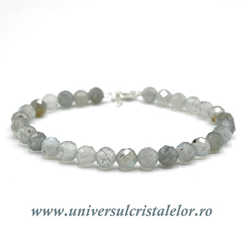 Bratara labradorit rotund fatetat- 5,7mm