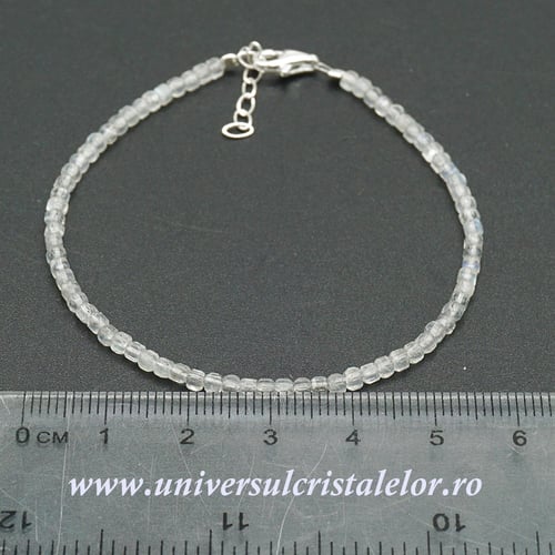 Bratara labradorit cub fatetat - 2,5mm