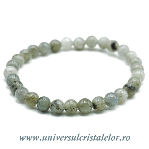 Bratara labradorit rotund - 6 mm