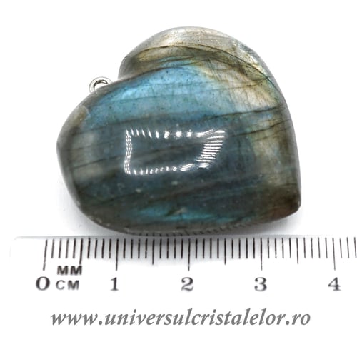 Pandantiv labradorit inima unicat m4