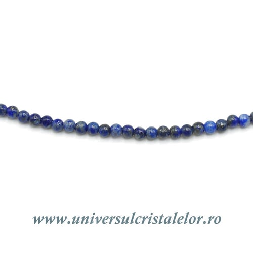 Colier lapis lazuli rotund - 2 mm