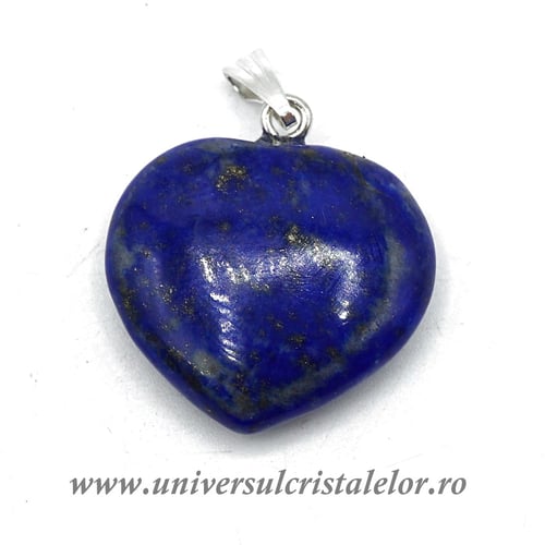 Pandantiv lapis lazuli inima