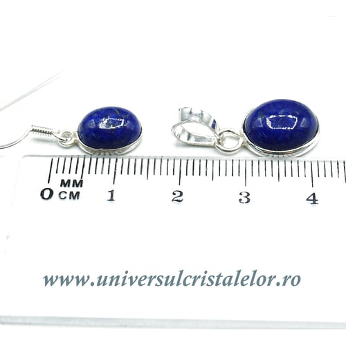 Set lapis lazuli oval