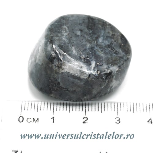 Larvikit - piatra rulata unicat m4