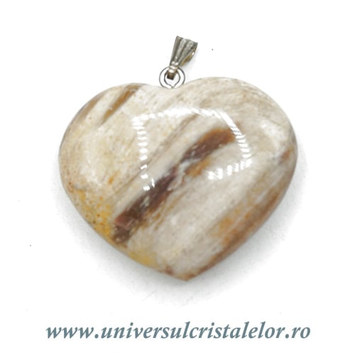 Pandantiv lemn pietrificat