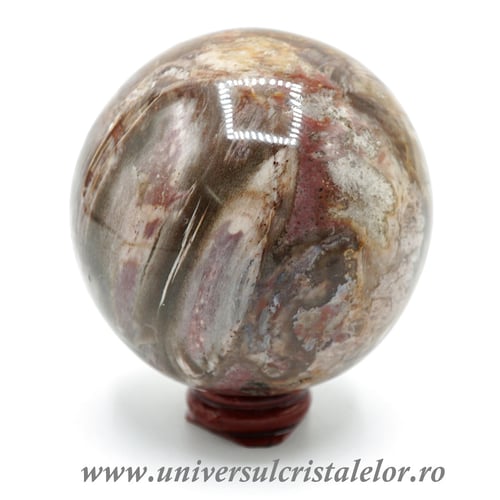 Sfera lemn pietrificat