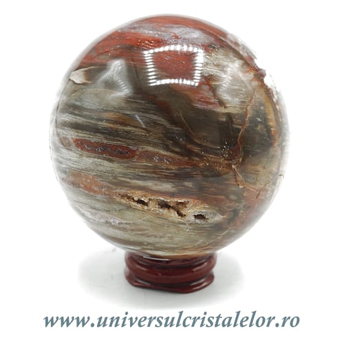 Sfera lemn pietrificat