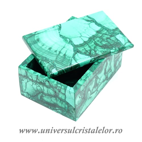 Caseta bijuterii malachit