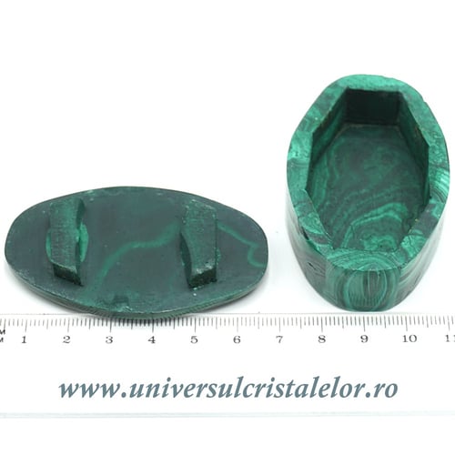 Caseta bijuterii malachit