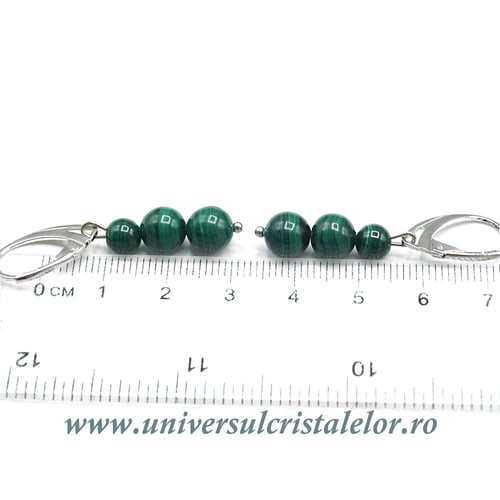 Cercei malachit