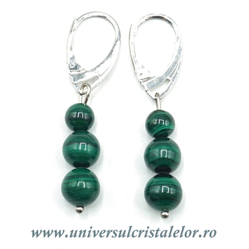 Cercei malachit