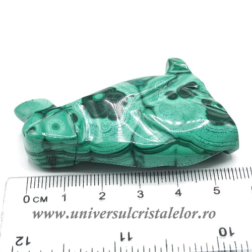 Figurina malachit caine