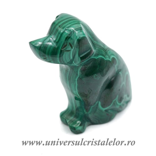 Figurina malachit caine
