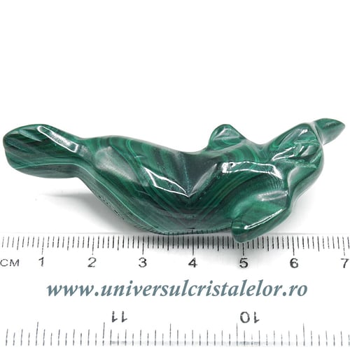 Figurina malachit delfin