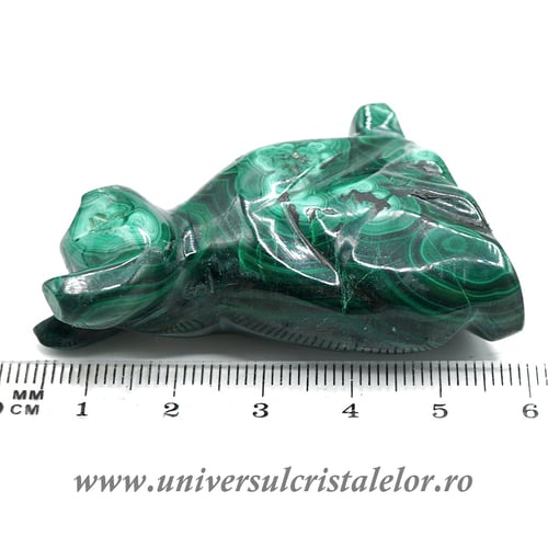 Figurina malachit pisica