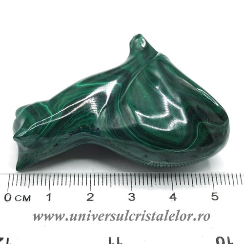 Figurina malachit pisica