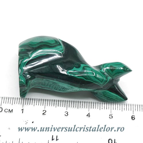 Figurina malachit pisica