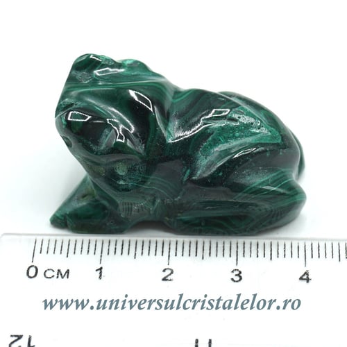 Figurina malachit broasca raioasa