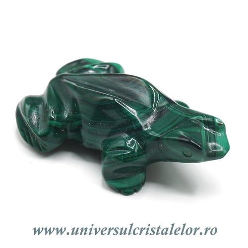Figurina malachit broasca raioasa