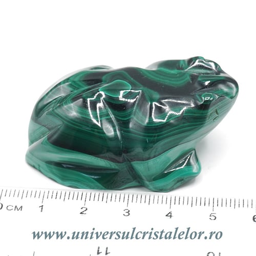 Figurina malachit broasca raioasa