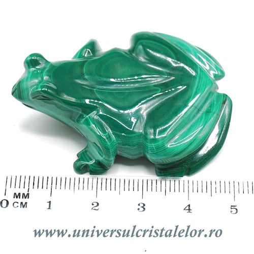Figurina malachit broasca raioasa