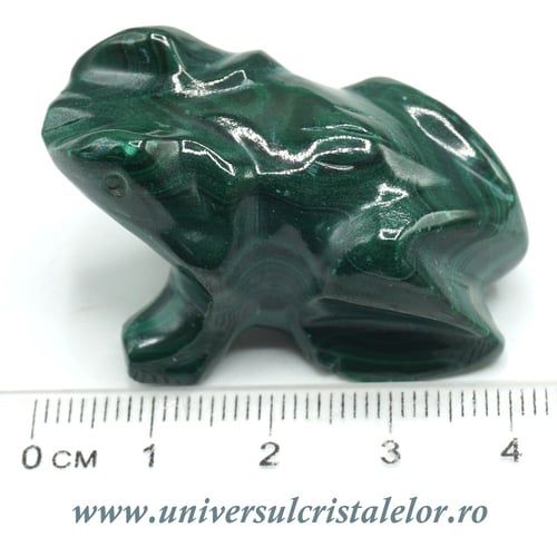 Figurina malachit broasca raioasa