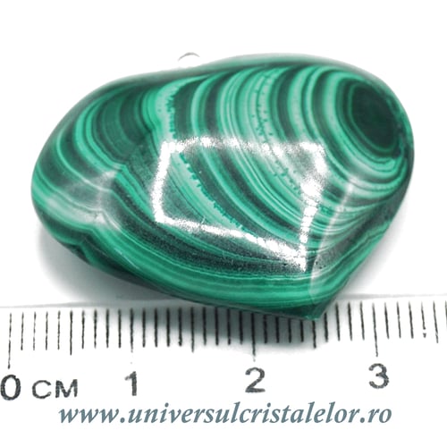 Pandantiv malachit inima