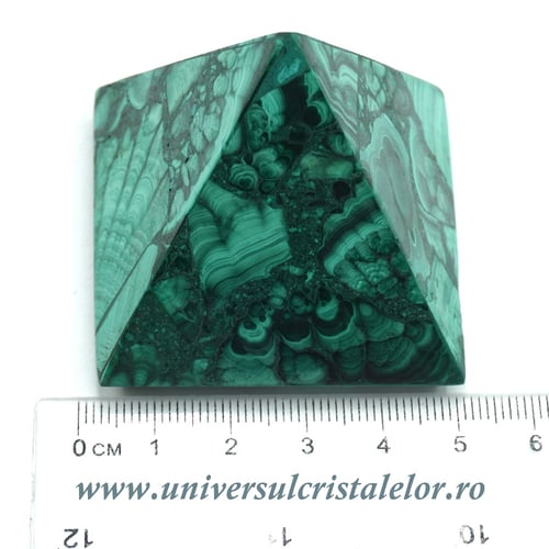 Piramida malachit unicat m1