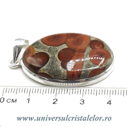 Pandantiv obsidian aluna unicat m01