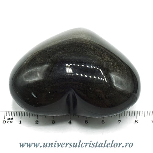 Inima obsidian auriu