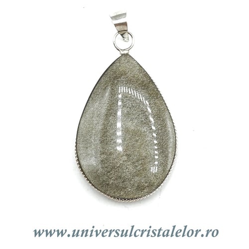 Pandantiv obsidian auriu lacrima