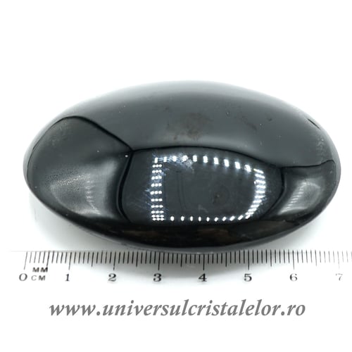 Obsidian auriu oval
