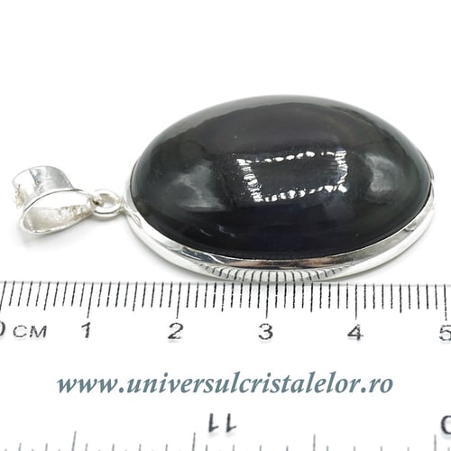 Pandantiv obsidian curcubeu