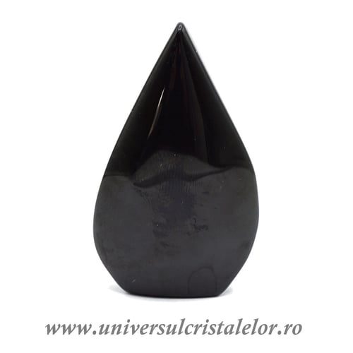 Obsidian curcubeu sculptura flacara m2