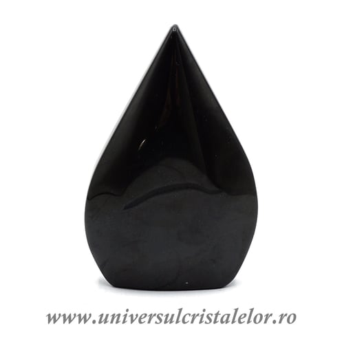 Obsidian curcubeu sculptura flacara m4