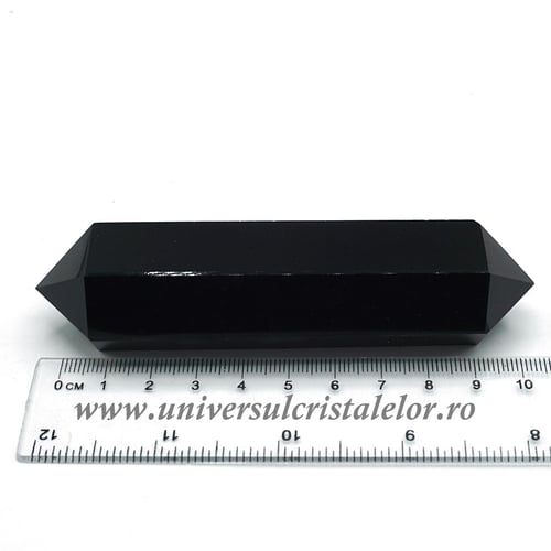 Bagheta dublu varf obsidian negru m01