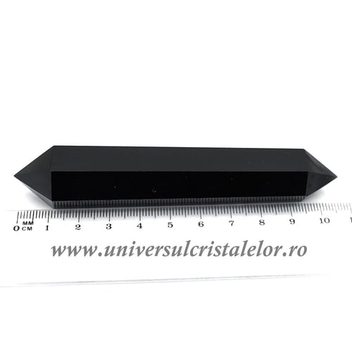 Bagheta dublu varf obsidian negru m04