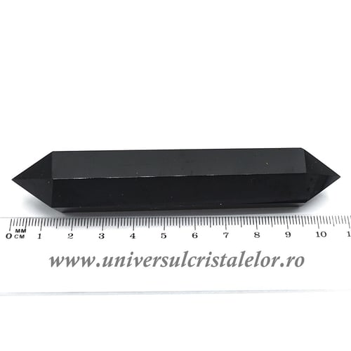 Bagheta dublu varf obsidian negru m06