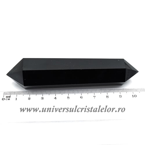 Bagheta dublu varf obsidian negru m03