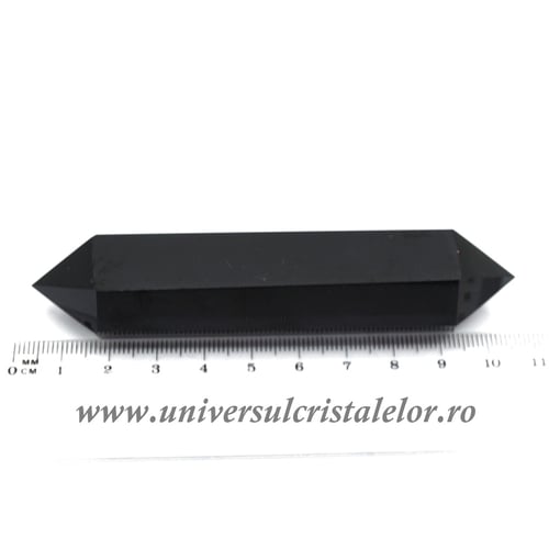 Bagheta dublu varf obsidian negru m02
